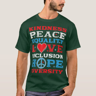 Diversity Equality Love Peace Human Rights Social  T-Shirt