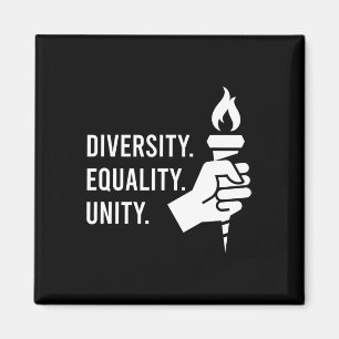 Diversity. Equality. Unity. A Feminist Magnet