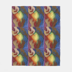 Diversity, Equity, Inclusion Fleece Throw Blanket