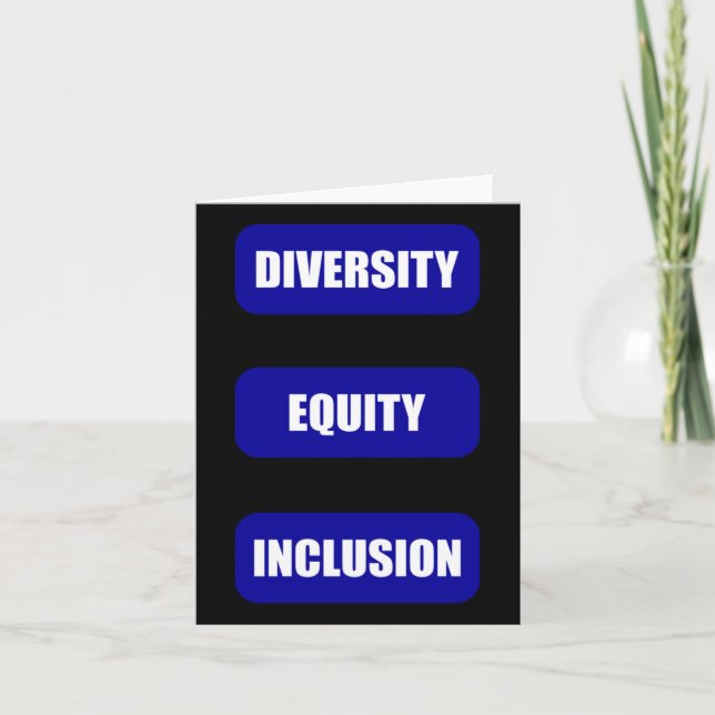 Diversity Equity Inclusion Pack Sticker1  Card (Front)