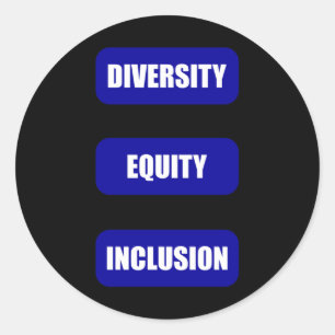 Diversity Equity Inclusion Pack Sticker1 Classic Round Sticker