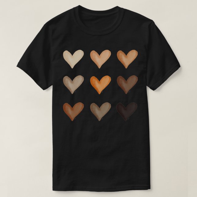 Diversity Hearts  T-Shirt (Design Front)