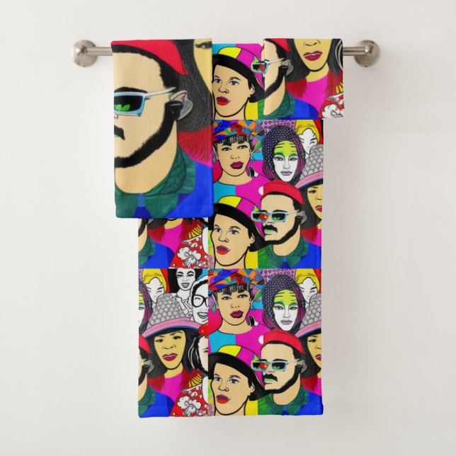 Diversity is Fun Bath Towel Set (Insitu)