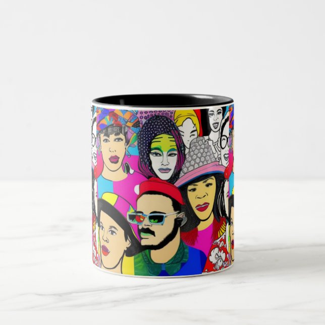Diversity is Fun Two-Tone Coffee Mug (Center)