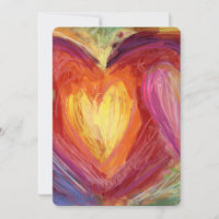 Diversity Love Hearts Colourful Invitations