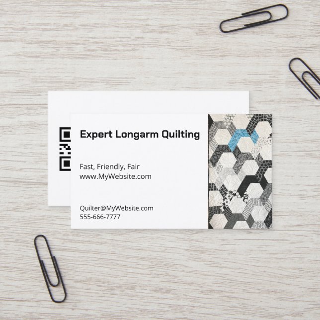 Diversity Quilt Fully Customisable Biz Cards (Front/Back In Situ)