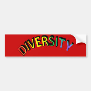 Diversity Rainbow Bumper Sticker