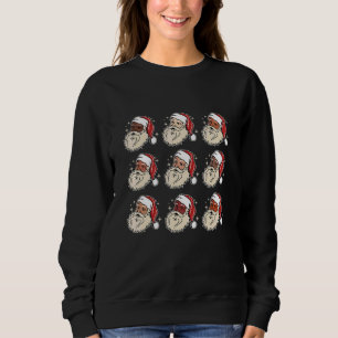 Diversity Santa Claus Black Brown Santa Claus Vint Sweatshirt
