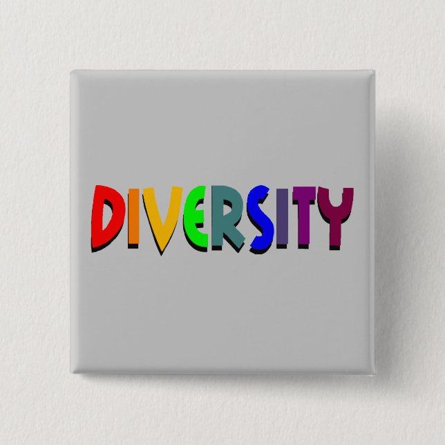 Diversity Square Button (Front)