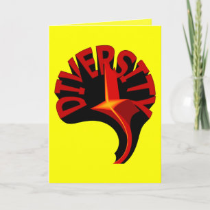 Diversity Swirling Star Greeting Card