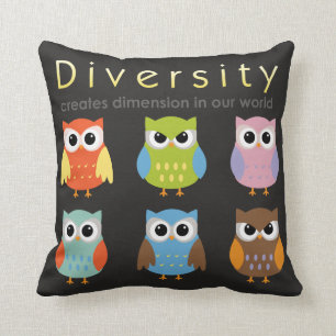 Diversity Throw Pillow For Children