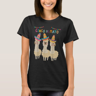 Divertido Cincos De Mayos Llama No probLlama Mexic T-Shirt