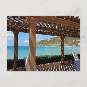 Divi Little Bay SXM poolside pergola Postcard