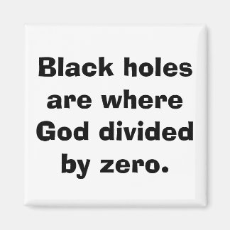 Divide by Zero Math Magnet