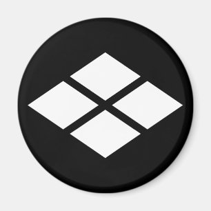 Divided rhombus magnet