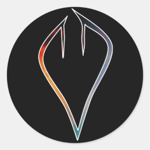 Divided Sky Heart Stickers