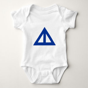 Divided Triangular Arrow Baby Bodysuit