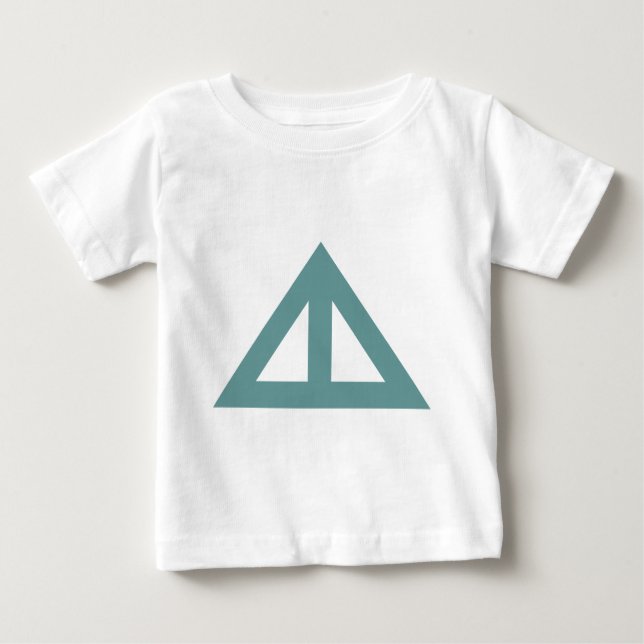 Divided Triangular Arrow Baby T-Shirt (Front)
