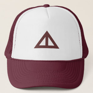 Divided Triangular Arrow Trucker Hat