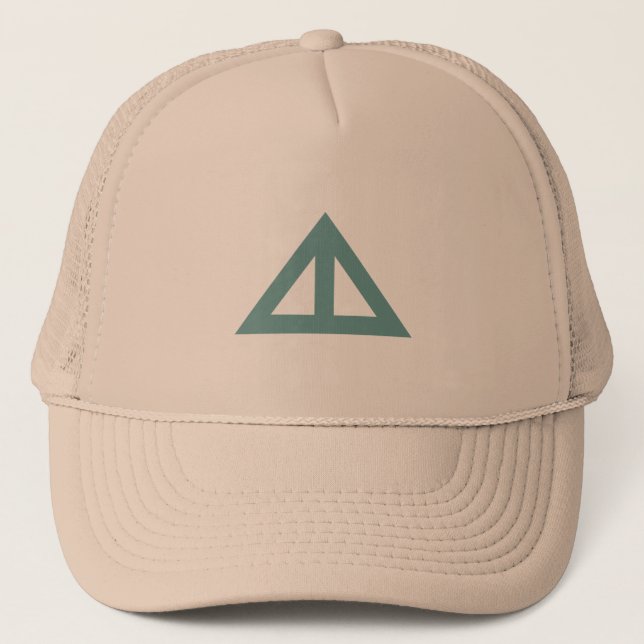 Divided Triangular Arrow Trucker Hat (Front)