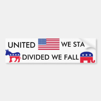 Divided we Fall Bumper Sticker