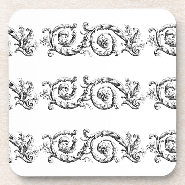 divider flourish ornamental coaster (Front)