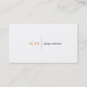 Divider Line (Light Apricot) Tab Business Card