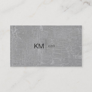 Divider Line with Black Tab / Marbled Grey Business Card