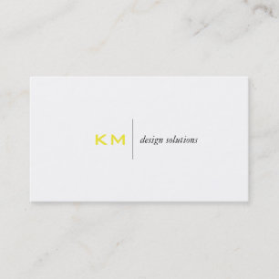 Divider Line (Yellow) Tab Business Card