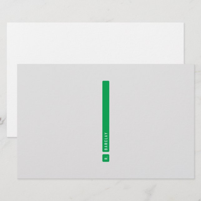 Dividing Bar Stationery (Front/Back)