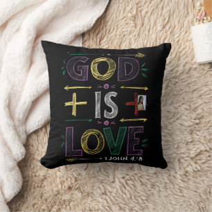 Divine Affirmation : God is love Cushion