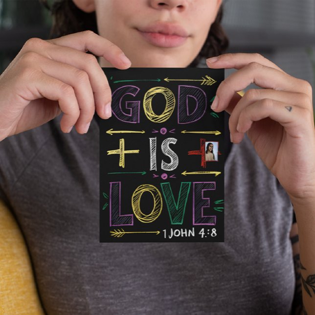 Divine Affirmation : God is love Postcard (Creator Uploaded)