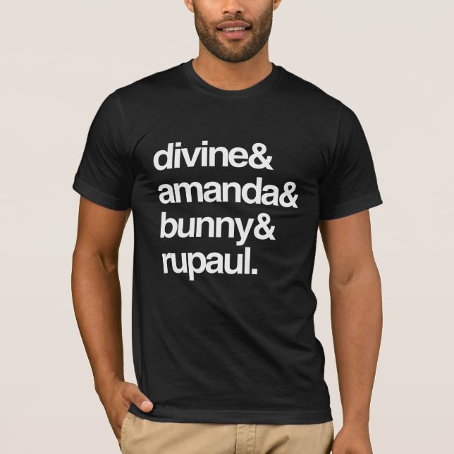 Divine Amanda Bunny and Ru T-Shirt (Front)