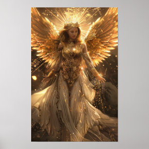 Divine Angel Oracle Card High-Quality Cinematic Poster