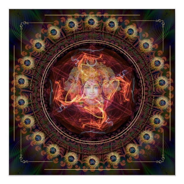 Divine awakening with the Power of Gayatri Poster (Front)