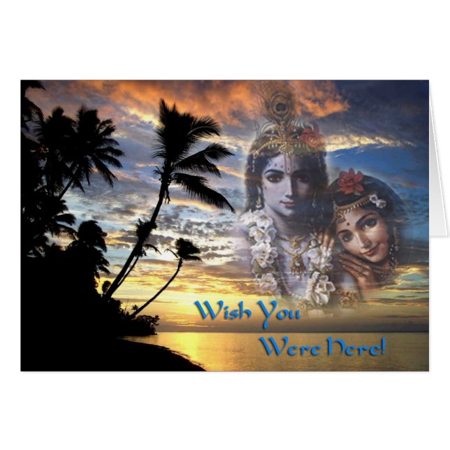 Divine Couple Sunset Card (Front Horizontal)