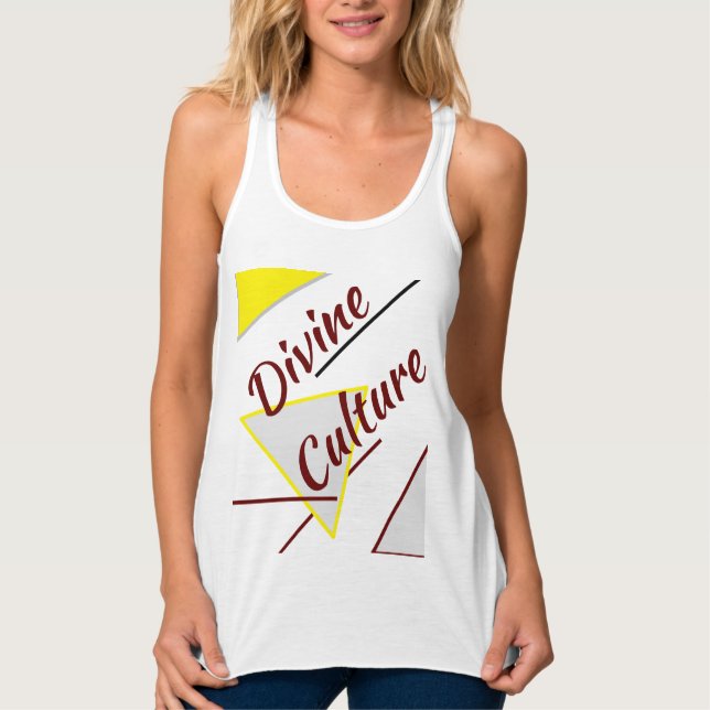 Divine Culture Big Cat Kisses Yellow Clash Singlet (Front)