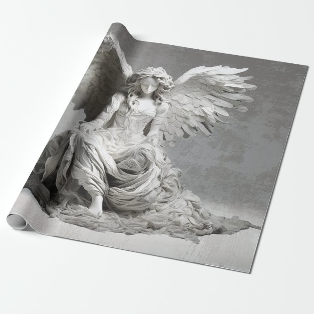 Divine Daughter Angel Wrapping Paper (Unrolled)