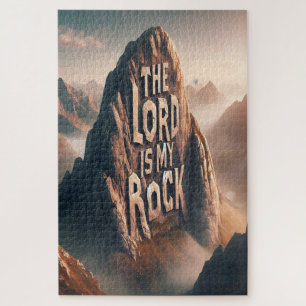 Divine Declaration: The Lord Is My Rock Jigsaw Puzzle