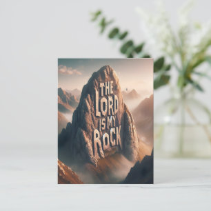Divine Declaration: The Lord Is My Rock Postcard