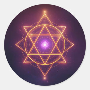 Divine Diwali Energy Flow   ArtivaNest Classic Round Sticker