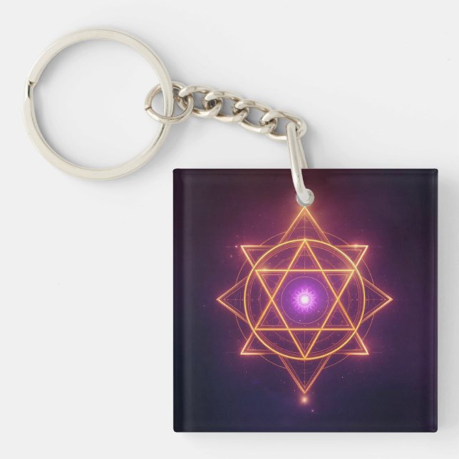 Divine Diwali Energy Flow | ArtivaNest Key Ring (Front)