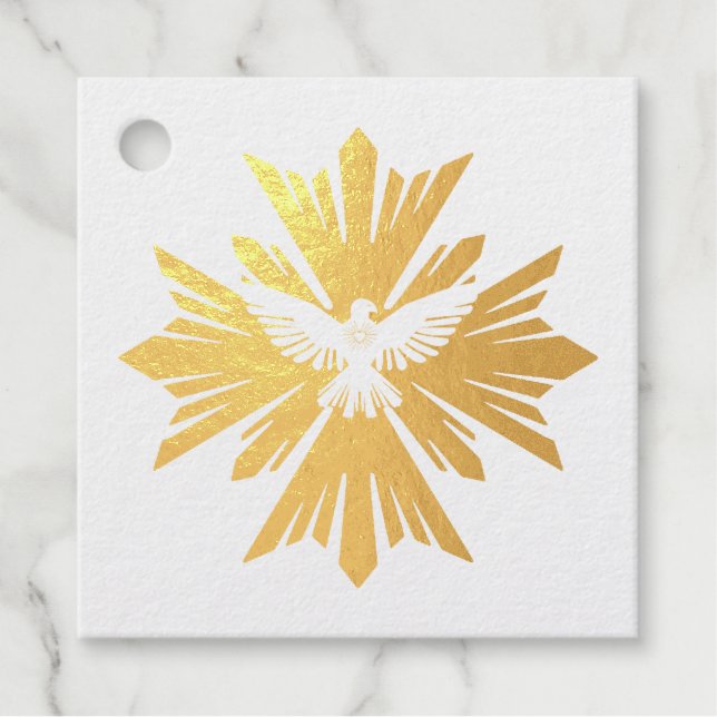 Divine dove of peace favour tags (Front)