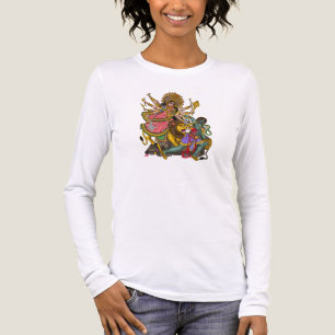 Divine Durga Mahishasura T-Shirt Tri-Blend Shirt