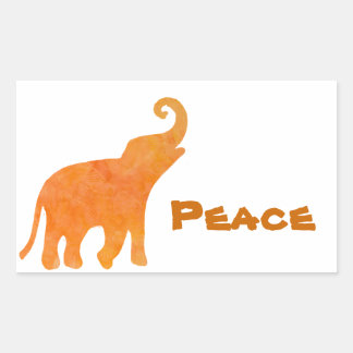 Divine Elephant Rectangular Sticker