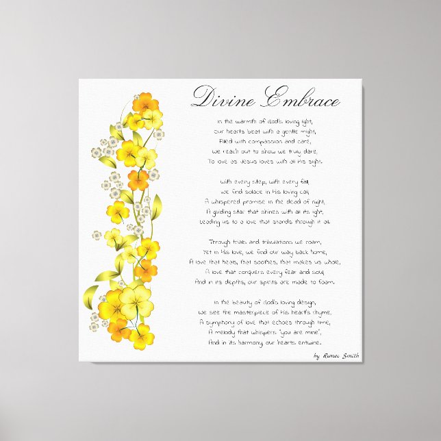 Divine Embrace Canvas Print (Front)
