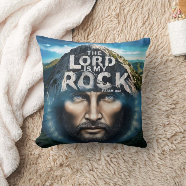 Divine Faith: The Lord Is My Rock Cushion (Blanket)