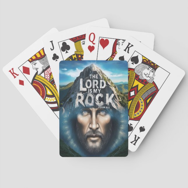 Divine Faith: The Lord Is My Rock Playing Cards (Back)