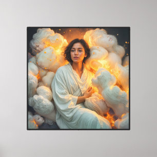 Divine Feminine Flame Empress Canvas Print