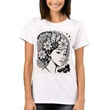 Divine Feminine Mandala Art Floral Crystal Goddess